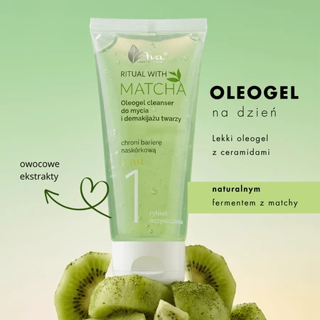 AVA Ritual with Matcha, oleo-gel for facial cleansing and makeup removal, 100 ml