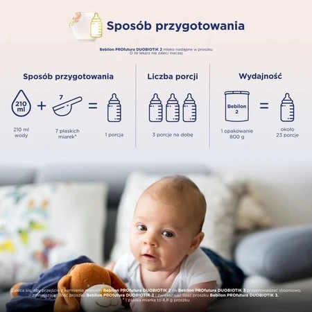 Set van 2 x Bebilon PROfutura DUOBIOTIK 2, opvolgmelk na 6 maanden, poeder, 800 g