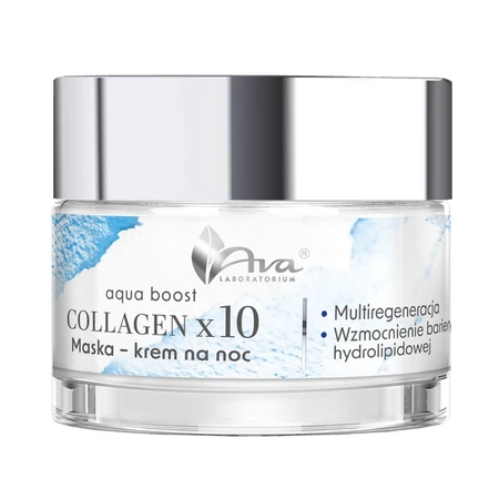 AVA Aqua Boost Collagen, nachtmasker-crème, 50 ml
