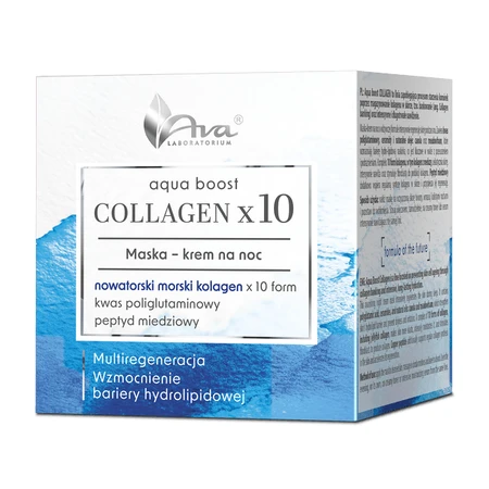 AVA Aqua Boost Collagen, nachtmasker-crème, 50 ml
