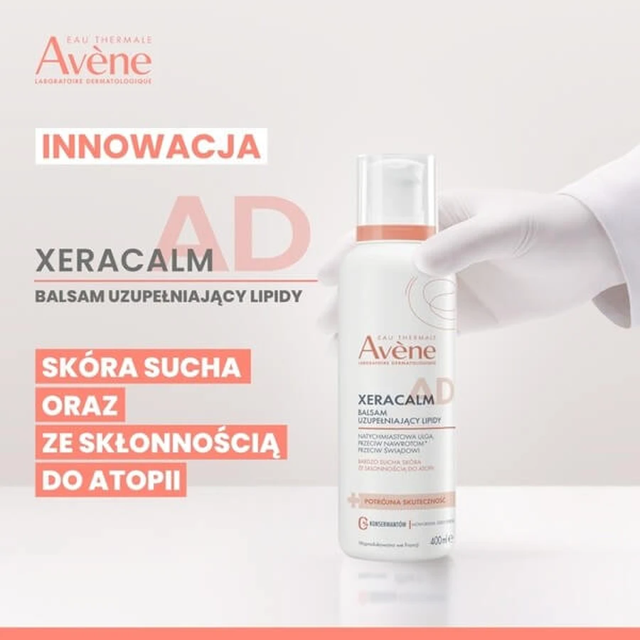 Avène Eau Thermale Xera Calm A.D, lotion relipidante, 400 ml