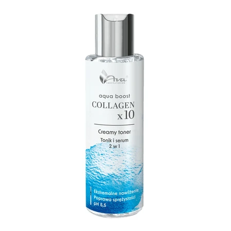 Ava Aqua Boost Collagen Cremig, Tonikum und Serum 2-in-1, 100 ml