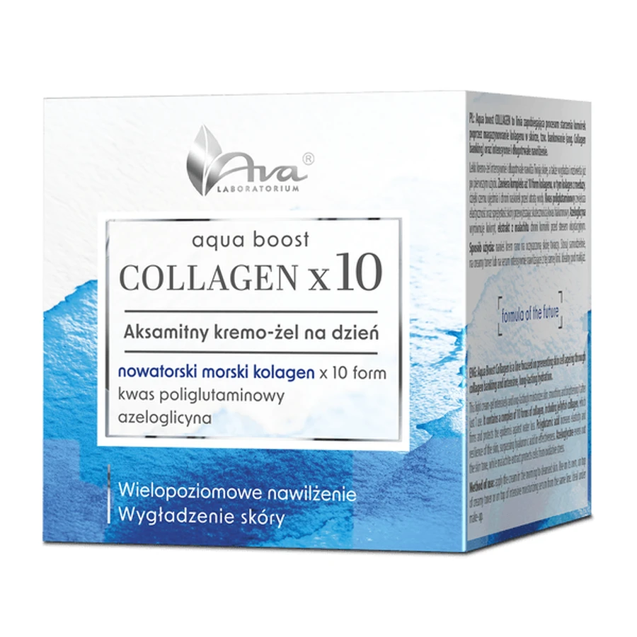 AVA Aqua Boost Colágeno, gel-crema aterciopelado, de día, 50 ml