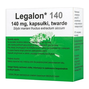 Legalon 140, 140 mg, hard capsules, 20 pcs. (parallel import, Delfarma)