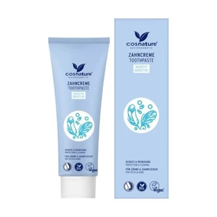 Cosnature, pasta de dientes natural con flúor, manzanilla y menta, 75 ml