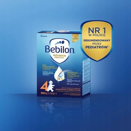 Set of 2x Bebilon Advance Pronutra 3 Junior, milk-based formula after age 1, powder, 1000 g