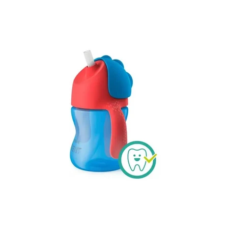 Avent cup with straw 200 ml 9m+ light blue