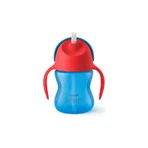 Avent cup with straw 200 ml 9m+ light blue