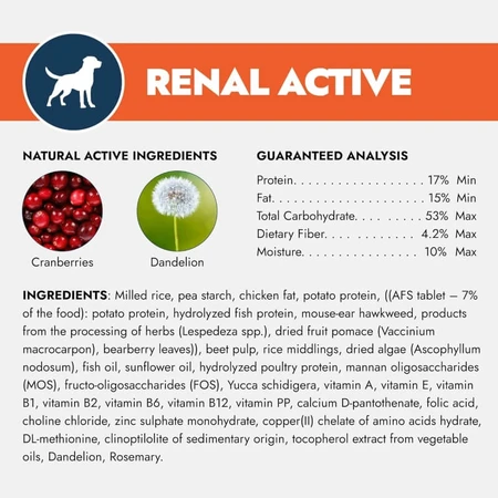 Forza10 Renal active vet - alimento completo para perros con problemas renales e intolerancias 4 kg