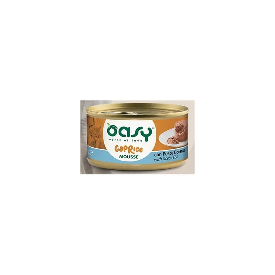 Oasy Wet cat caprice mousse ocean fish - complete food for adult cats 85 gr.