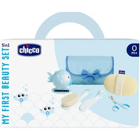 Chicco my first beauty - baby hygiene set blue color