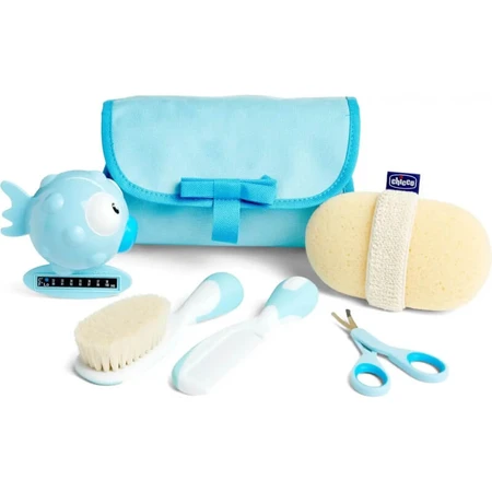 Chicco my first beauty - baby hygiene set blue color