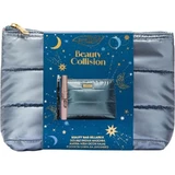 Pure organic beauty collision - organic double dream volumizing mascara + organic eye pencil no. 01 black + clutch bag
