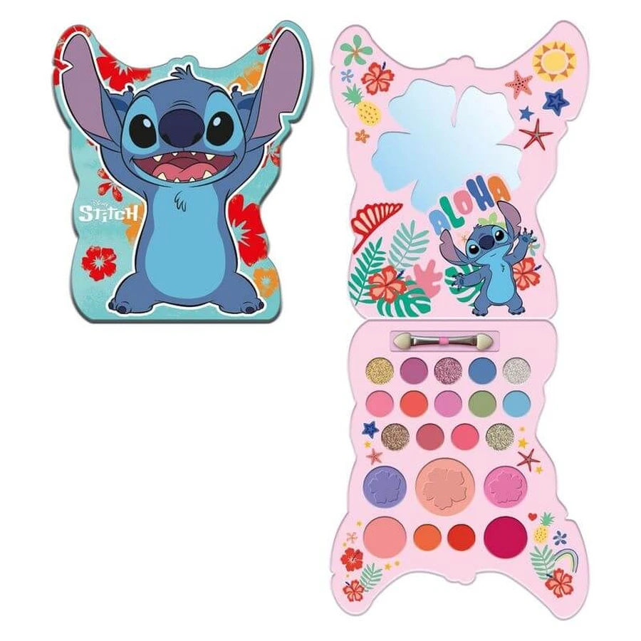 Disney Stitch trousse - 3 lip glosses + 15 ombreti + 3 blushes