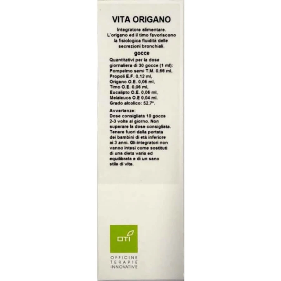 Oti vita Oregano-Tropfen 30 ml - Ergänzung zur Verflüssigung des Bronchialsekrets