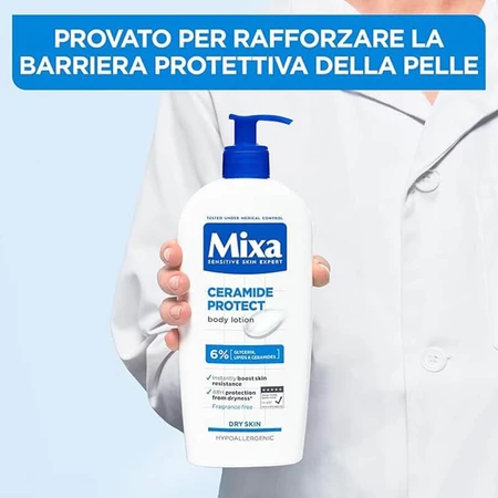 Mixa Ceramide protect - bodylotion droge en gevoelige huid diep hydraterend 48 uur parfumvrij 250 ml