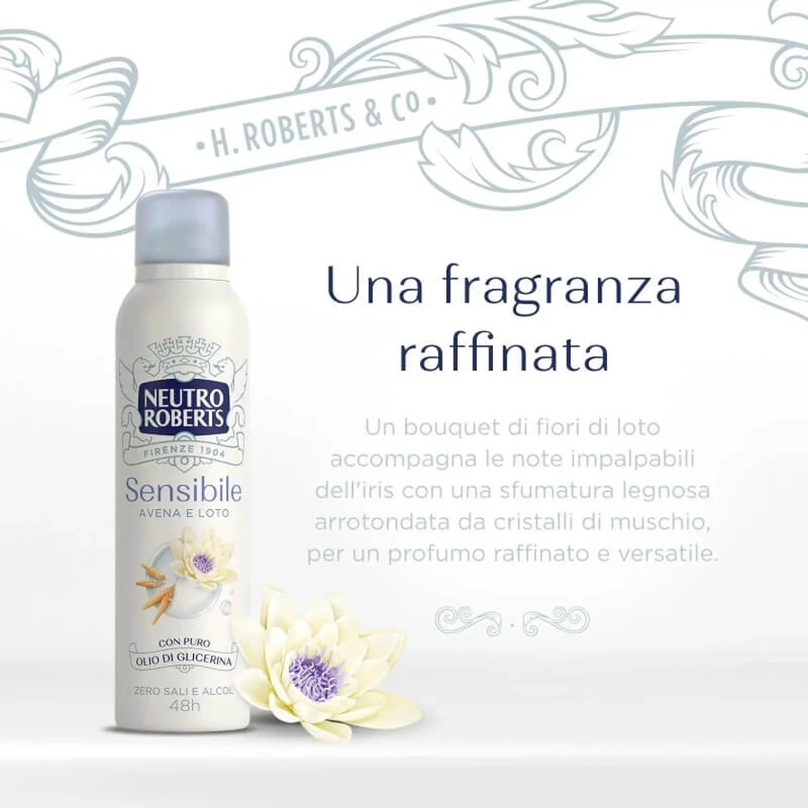 Neutro roberts Sensitive avena y loto - desodorante spray 150 ml