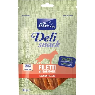 Life petcare Deli Snack - Single Protein Lachsfilet für Hunde 80 gr