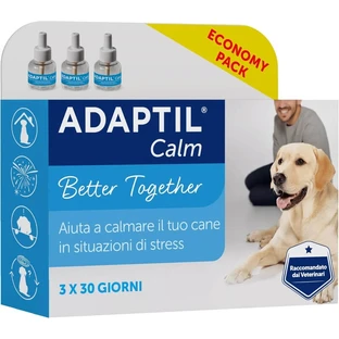 Ceva salud animal Adaptil calm - 3 recambios para difusor con feromonas para perro serenidad 60 ml