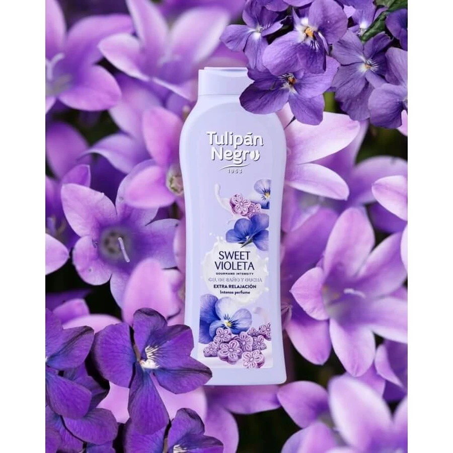 Tulipan negro Sweet violeta - sweet violet shower and bath gel 650 ml