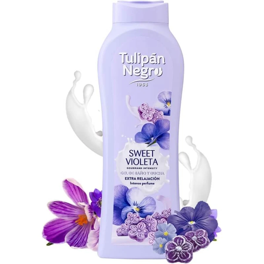 Tulipan negro Sweet violeta - sweet violet shower and bath gel 650 ml