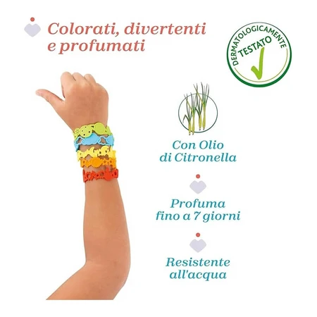 Chicco 5 citronella scented silicone bracelets