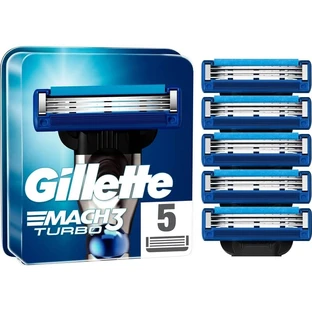 Gillette mach3 turbo - 5 razor blades for manual razor