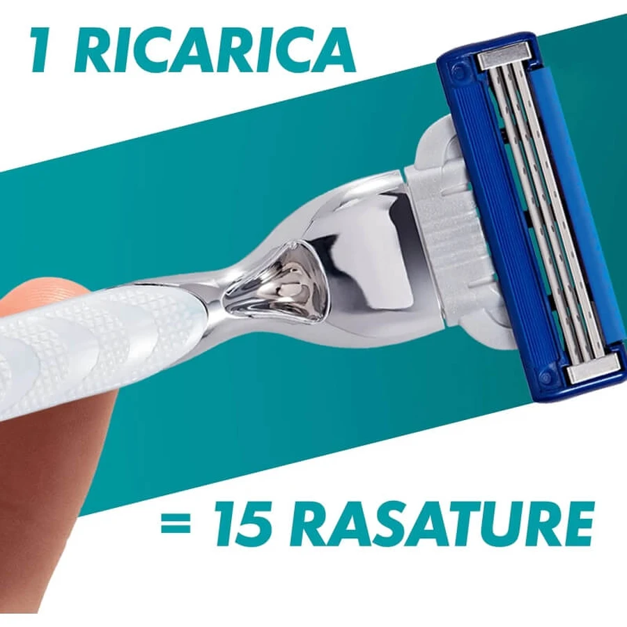 Gillette mach3 turbo - 5 razor blades for manual razor