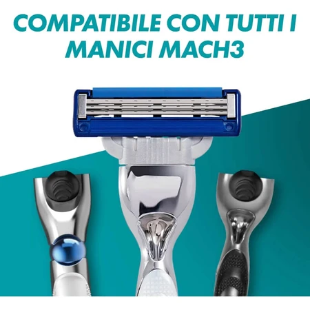 Gillette mach3 turbo - 5 razor blades for manual razor
