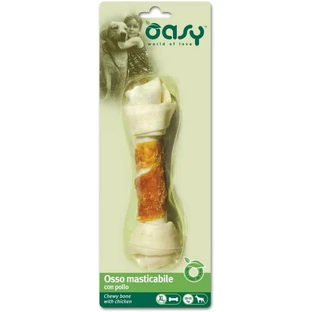 Oasy Hueso masticable con pollo - snacks para perros talla xl 98 gr