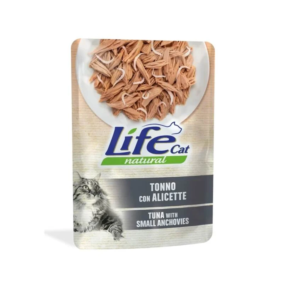 Life petcare Life natural cat tuna with anchovies - nourriture humide pour chats 70 gr.