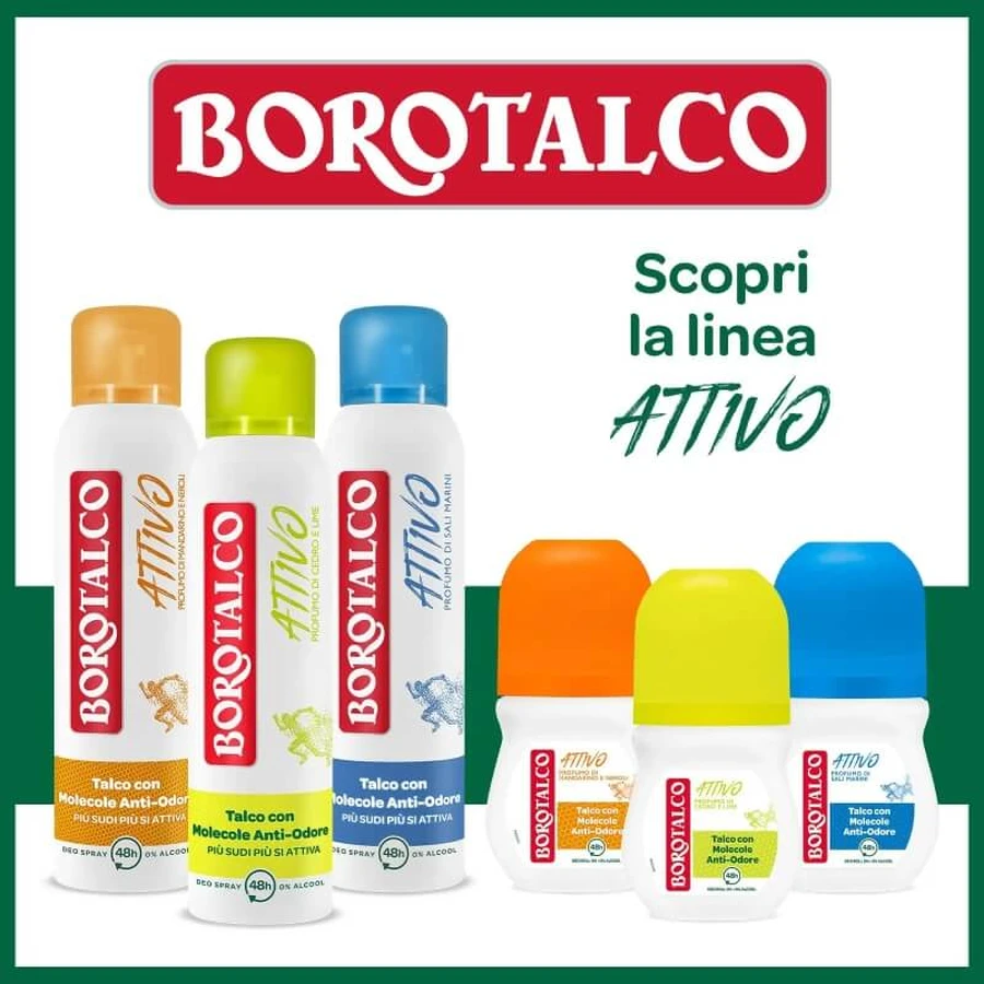 Borotalco active fragrance of mandarin and neroli - deodorant 48h spray 150 ml