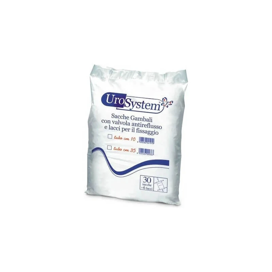 Urosystem - 30 bolsas para orina con tubo de 10 cm