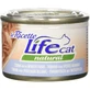 Life petcare Life cat natuurlijke tonijn met witte vis - volledige voeding voor volwassen katten 150 gr.