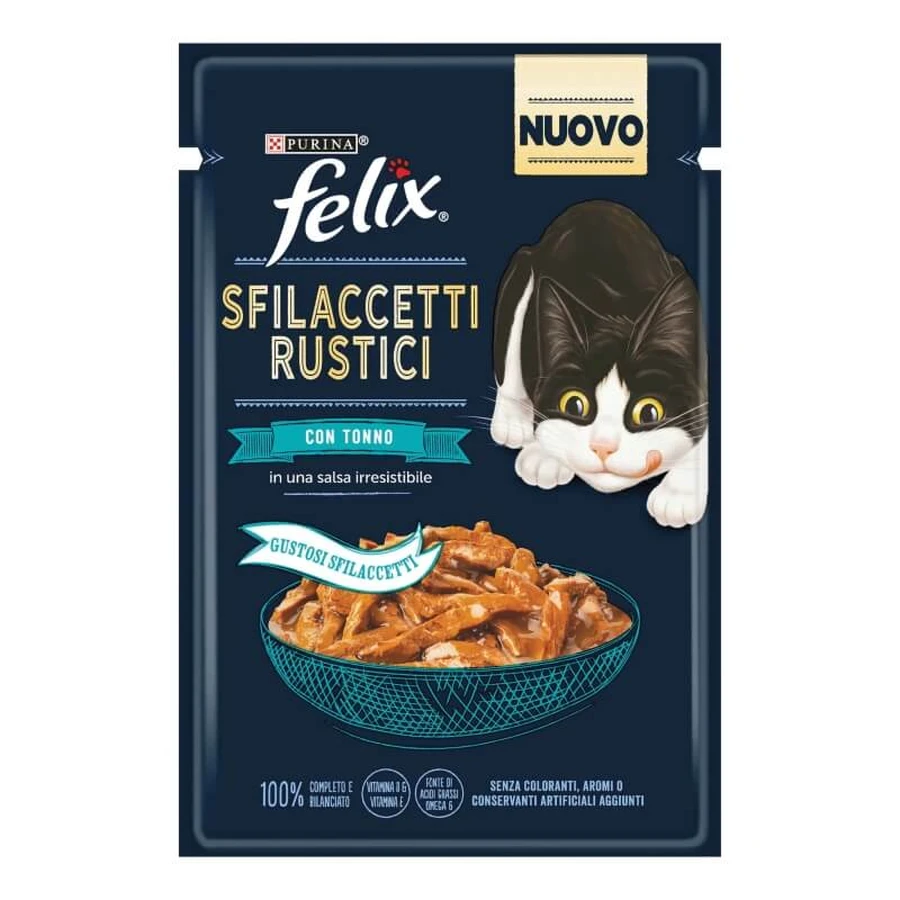Purina felix filetes rústicos de atún - comida húmeda para gatos 80 gr
