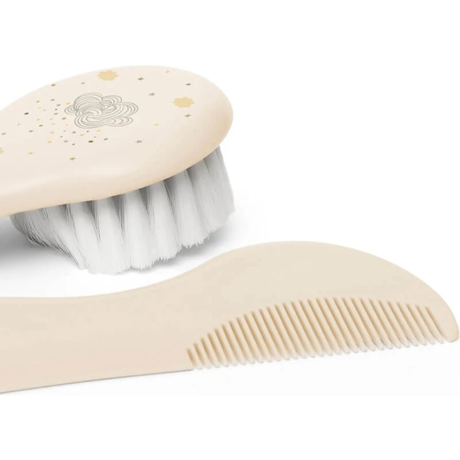 Suavinex brush and comb set white