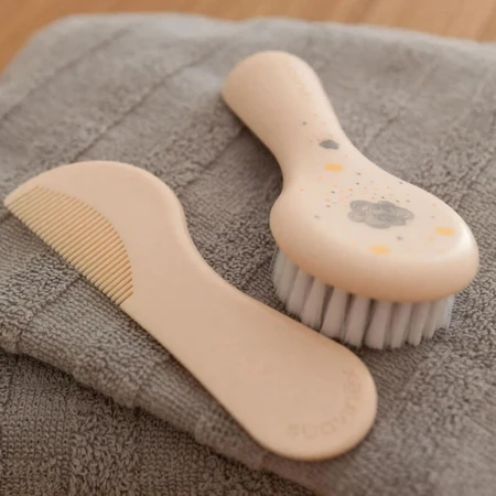 Suavinex brush and comb set white