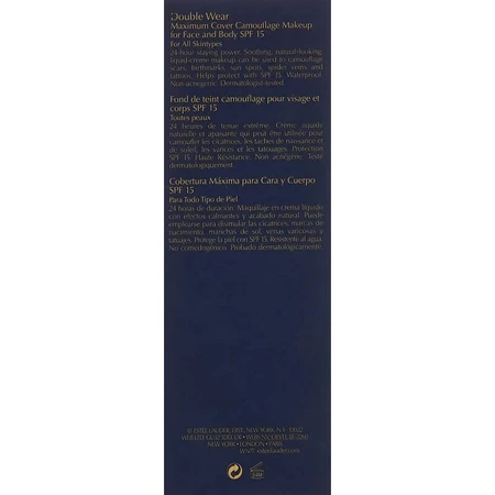 Estee lauder Double wear maximum cover - fond de ten cremă spf 15 - nr. 1n3 vanilie cremoasă