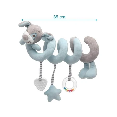 Kiokids sensorische spiraal - blauwe hond 35 cm