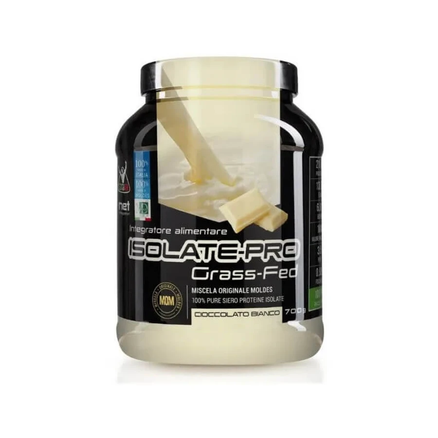 Moldes net supplements isolate-pro fat-fed white chocolate - proteïne poedersupplement 700 gr.
