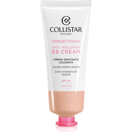 Collistar hydroactive+ anti pollution bb cream - crema hidratante spf 30 teñida 50 ml - transparente