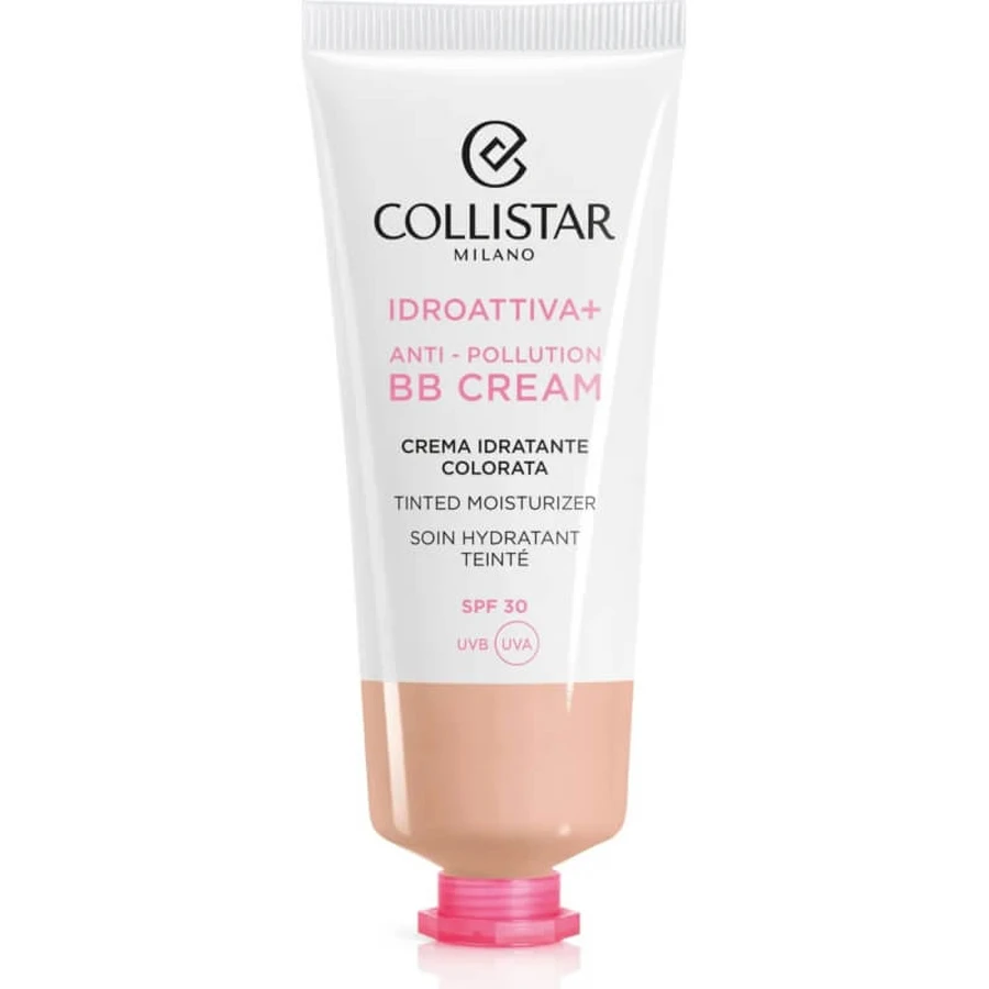 Collistar hydroactive+ anti pollution bb cream - crema hidratante spf 30 teñida 50 ml - transparente