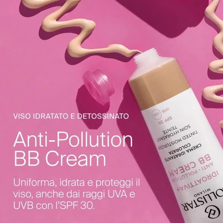 Collistar hydroactive+ anti pollution bb cream - crema hidratante spf 30 teñida 50 ml - transparente