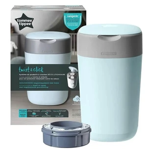 Sangenic Twist &amp; click - luiercontainer + blauwe navulling