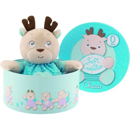 Chicco reindeer soft cuddles big toy for baby 0m+
