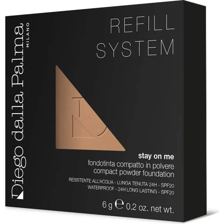 Diego dalla palma stay on me - fond de ten pudră spf 20 rezistent la apă - refill nr. 56 cacao