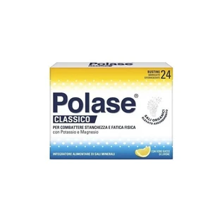 Polase classic 24 sobres efervescentes sabor limón - suplemento de magnesio y potasio - promo