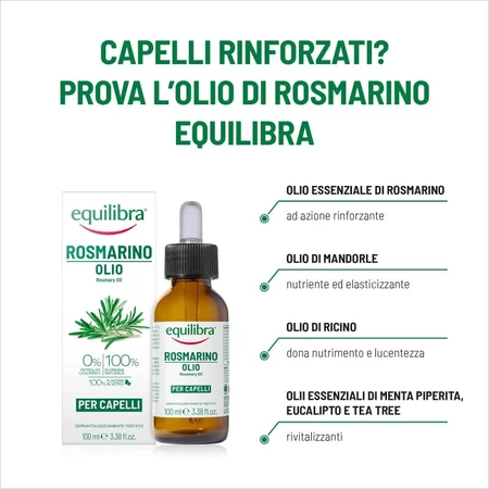 Equilibra huile de romarin - traitement fortifiant pour les cheveux 100 ml
