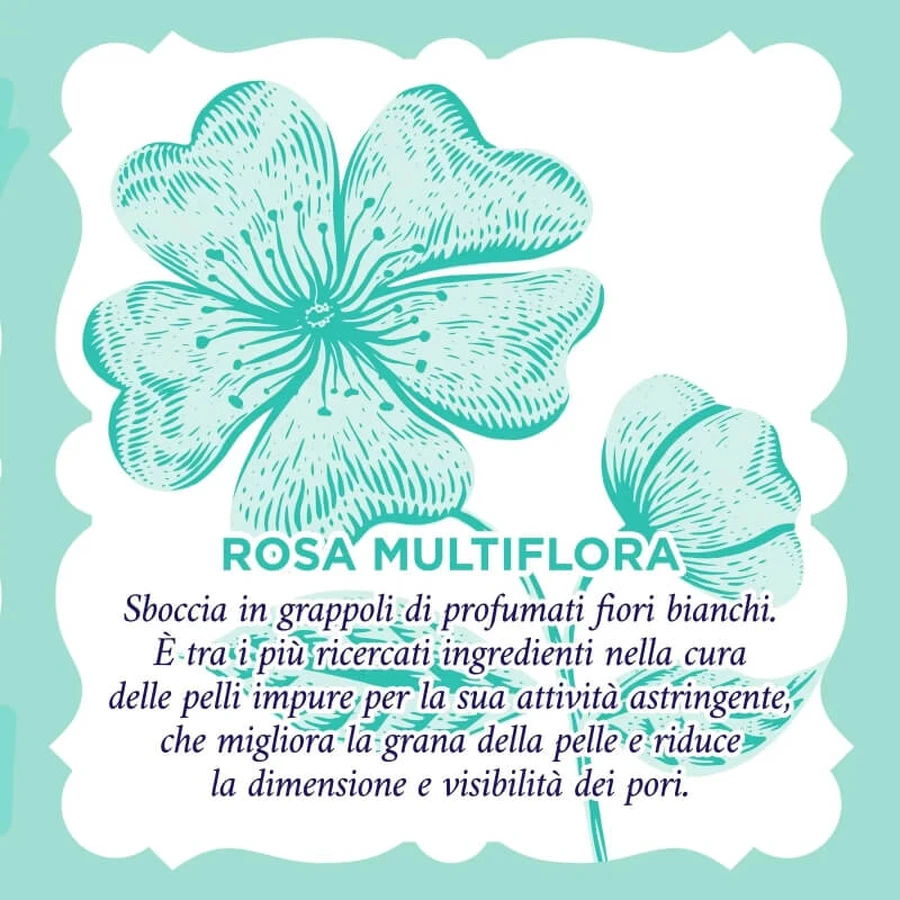 Agua de rosas purificante - Mascarilla facial antiimperfecciones matificante de tela