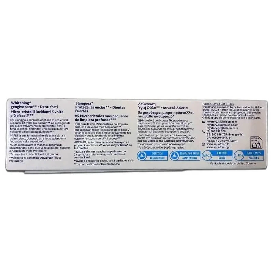 Aquafresh Intense clean whitening - toothpaste 75 ml